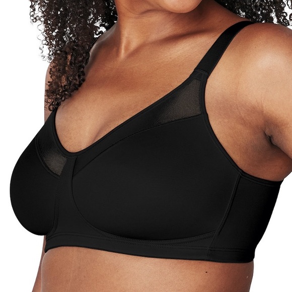 PLAYTEX 18 hour black smoothing minimizer wirefree bra 36DDD style 4697 NWOT - Picture 3 of 7